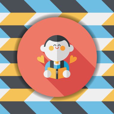 Düğün papazı uzun gölgeli düz ikon, bölüm 10, başkanlık ediyor. 