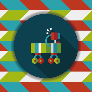 Uzun Gölge, eps10 ile alan Rover düz simgesi