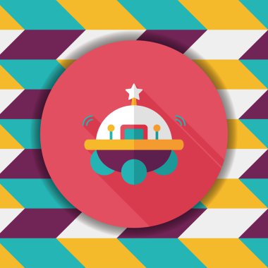 Uzun Gölge, eps10 alanı düz simgesiyle