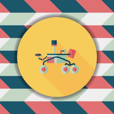 Uzun Gölge, eps10 ile alan Rover düz simgesi