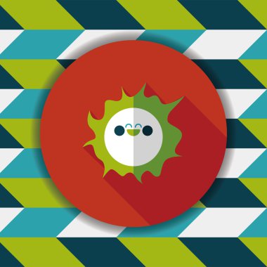 Uzun Gölge, eps10 ile alan güneş düz simgesi