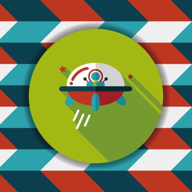 Uzun Gölge, eps10 alanı düz simgesiyle