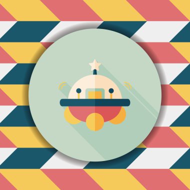 Uzun Gölge, eps10 alanı düz simgesiyle