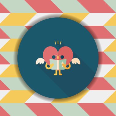 Düğün duydum uzun gölge, eps10 ile koro düz simgesi