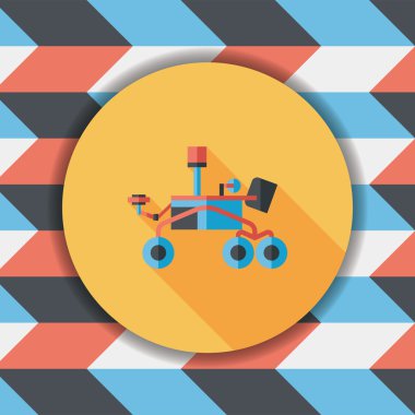 Uzun Gölge, eps10 ile alan Rover düz simgesi