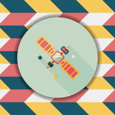 Uzun Gölge, eps10 ile uzay uydu düz simgesi