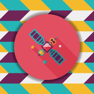 Uzun Gölge, eps10 ile uzay uydu düz simgesi