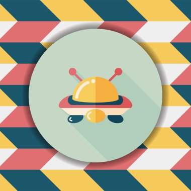 Uzun Gölge, eps10 alanı düz simgesiyle