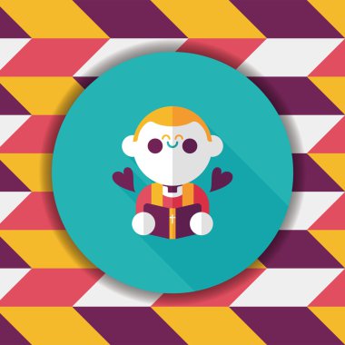 Düğün papazı uzun gölgeli düz ikon, bölüm 10, başkanlık ediyor. 