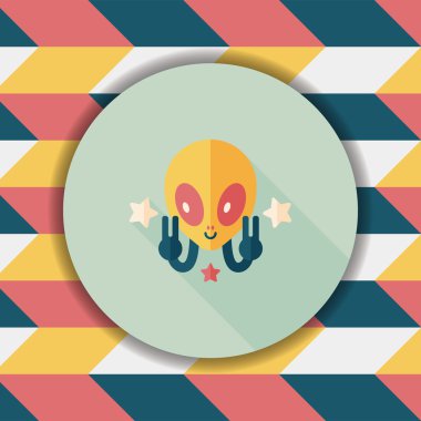 Uzun Gölge, eps10 alanı yabancı düz simgesiyle