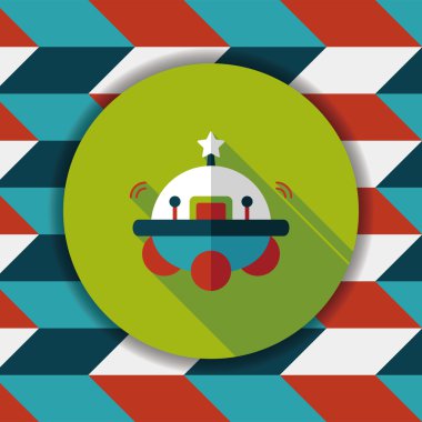 Uzun Gölge, eps10 alanı düz simgesiyle