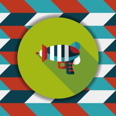 Uzun Gölge, eps10 ile alan silah düz simgesi