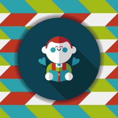 Düğün papazı uzun gölgeli düz ikon, bölüm 10, başkanlık ediyor. 