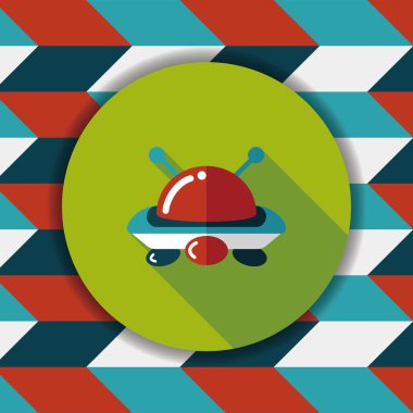 Uzun Gölge, eps10 alanı düz simgesiyle