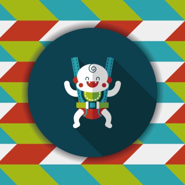 Bebek uzun gölge, eps10 düz simgesiyle