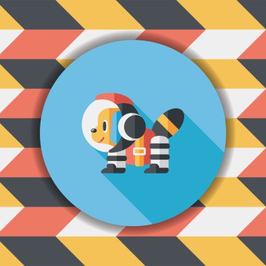 Uzun Gölge, eps10 ile alan köpek düz simgesi