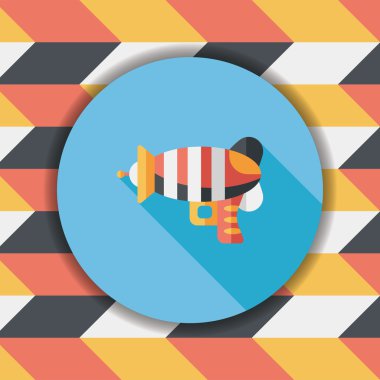 Uzun Gölge, eps10 ile alan silah düz simgesi