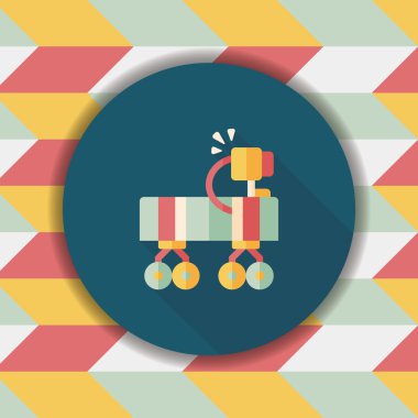 Uzun Gölge, eps10 ile alan Rover düz simgesi