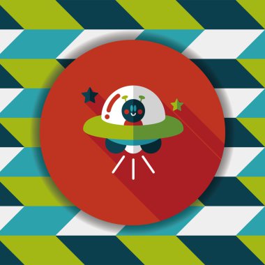 Uzun Gölge, eps10 alanı düz simgesiyle