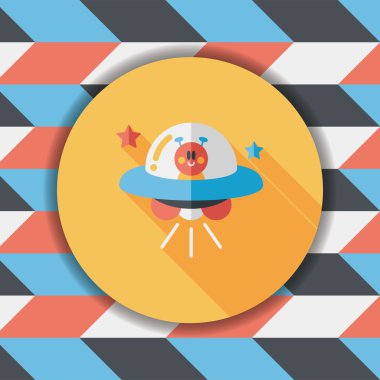 Uzun Gölge, eps10 alanı düz simgesiyle