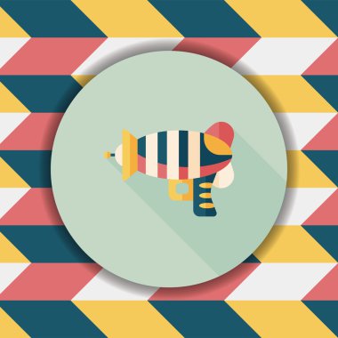 Uzun Gölge, eps10 ile alan silah düz simgesi