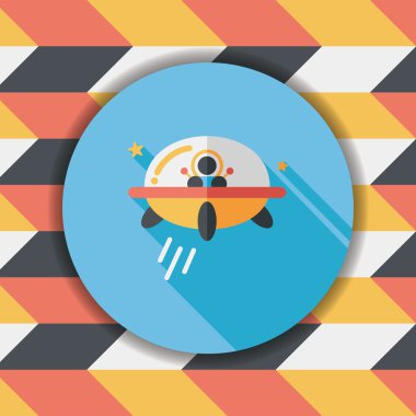 Uzun Gölge, eps10 alanı düz simgesiyle