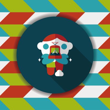 Elmas yüzük düz simgesi ile uzun gölge, eps10 teklif