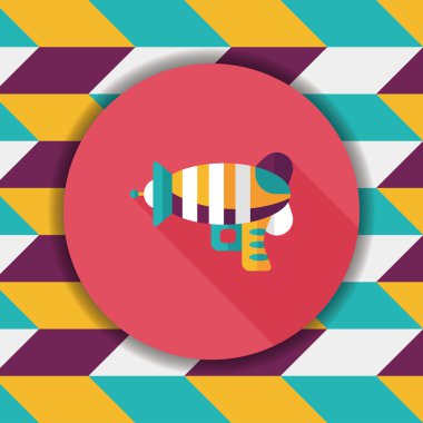 Uzun Gölge, eps10 ile alan silah düz simgesi