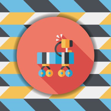 Uzun Gölge, eps10 ile alan Rover düz simgesi