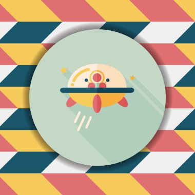 Uzun Gölge, eps10 alanı düz simgesiyle