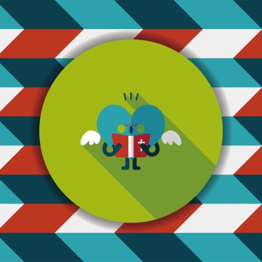 Düğün duydum uzun gölge, eps10 ile koro düz simgesi