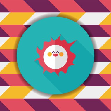 Uzun Gölge, eps10 ile alan güneş düz simgesi