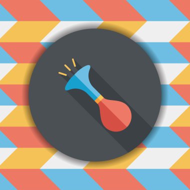 Uzun Gölge, eps10 ile parti boynuz düz simgesi