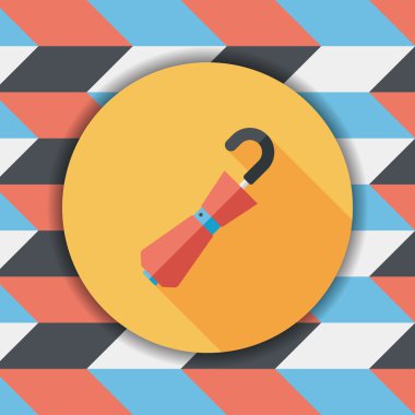 şemsiye uzun gölge düz simgesi