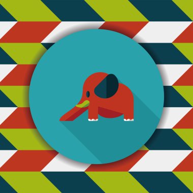 fil slayt düz simgesi ile uzun gölge, eps10