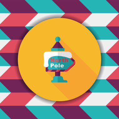 Uzun Gölge, eps10 ile işaret düz simgesi