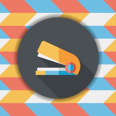 zımba ile uzun gölge, eps10 düz simgesi