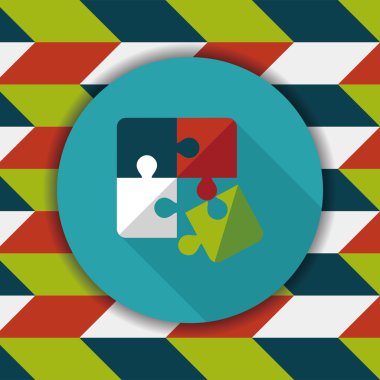 Uzun Gölge, eps 10 düz simgesi bulmaca