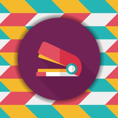 zımba ile uzun gölge, eps10 düz simgesi