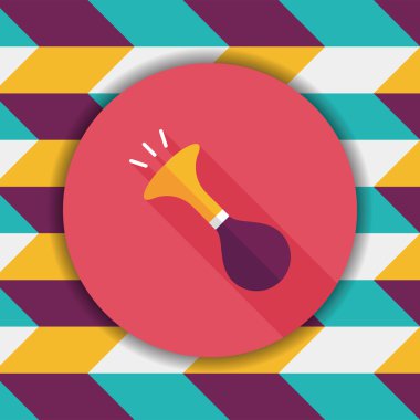 Uzun Gölge, eps10 ile parti boynuz düz simgesi