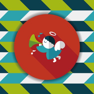 Uzun Gölge, eps10 melek düz simgesi