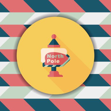 Uzun Gölge, eps10 ile işaret düz simgesi