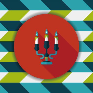 Christmas mum uzun gölge, eps10 düz simgesiyle