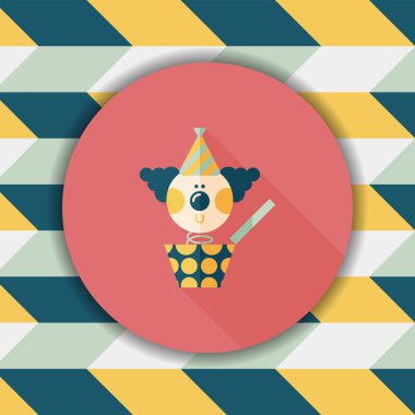 kutu düz simgesi ile uzun gölge, eps10 jack