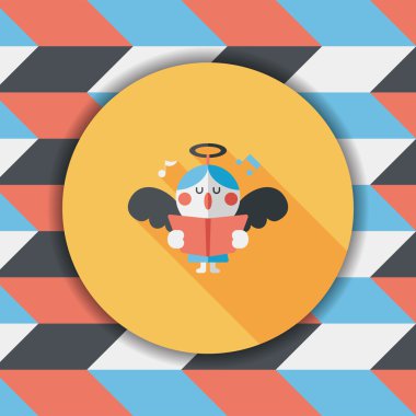 Uzun Gölge, eps10 melek düz simgesi