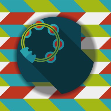 Tef uzun gölge düz simgesi