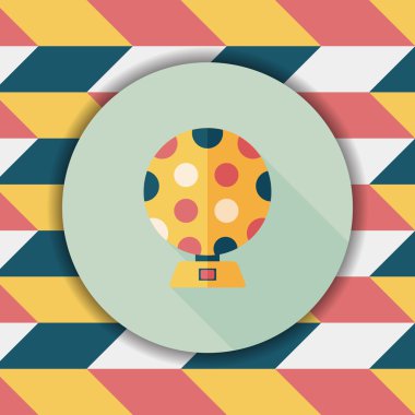 disko ışıkları düz simgesi ile uzun gölge, eps10