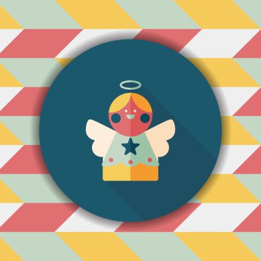 Uzun Gölge, eps10 melek düz simgesi