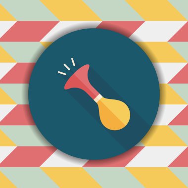 Uzun Gölge, eps10 ile parti boynuz düz simgesi