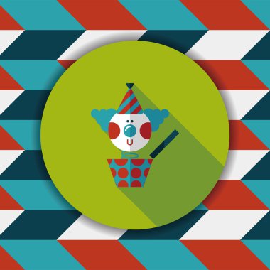 kutu düz simgesi ile uzun gölge, eps10 jack